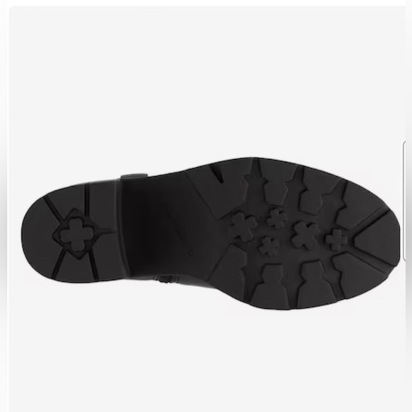 LUCKY BRAND SOXTON LEATHER ANKLE PLATFORM MOTORCYCLE STYLE BOOTIE SIZE 8.5 - Picture 6 of 10